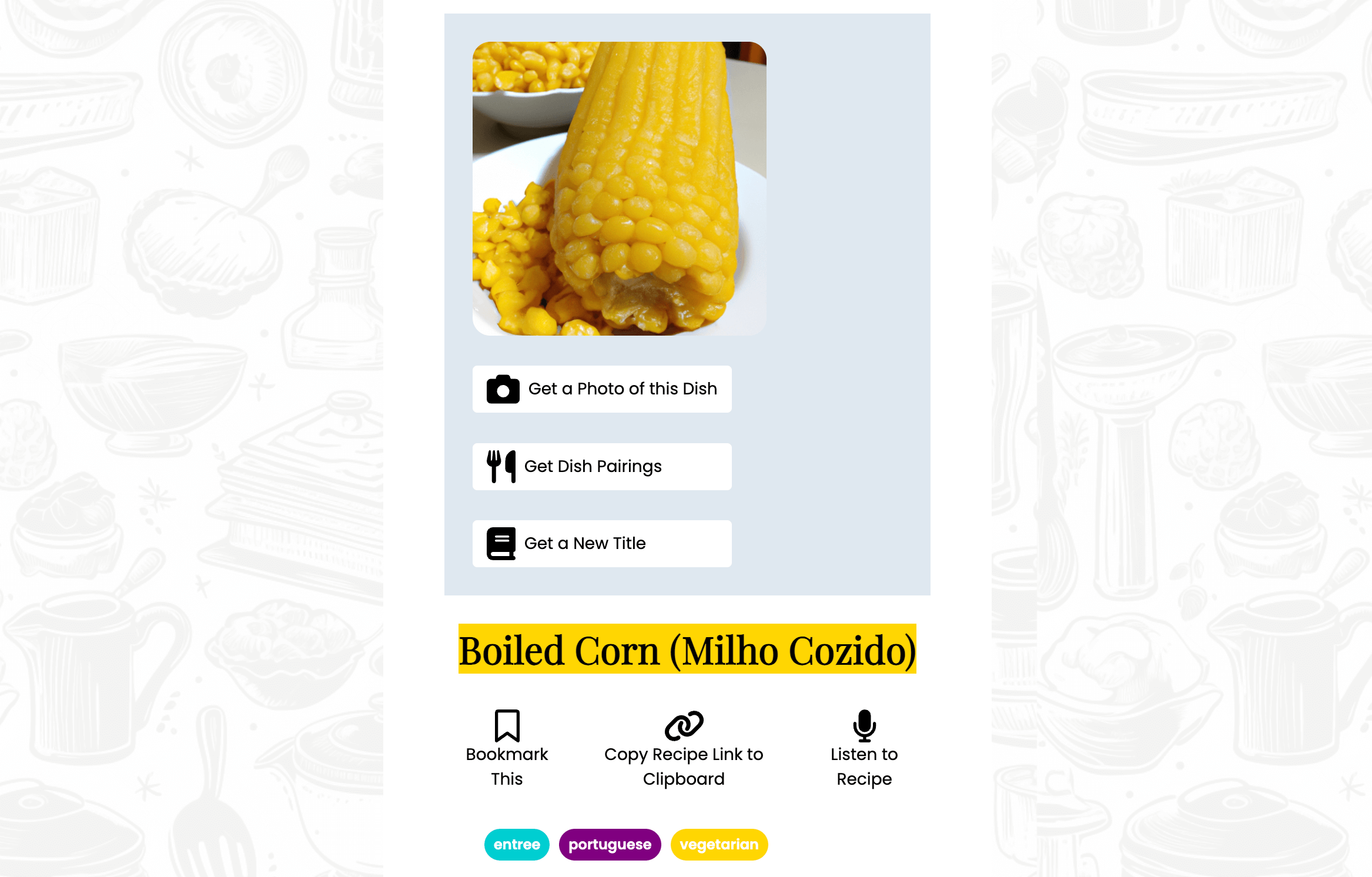 Babaselo | Кулинарный ИИ-ассистент | Generator-online.com