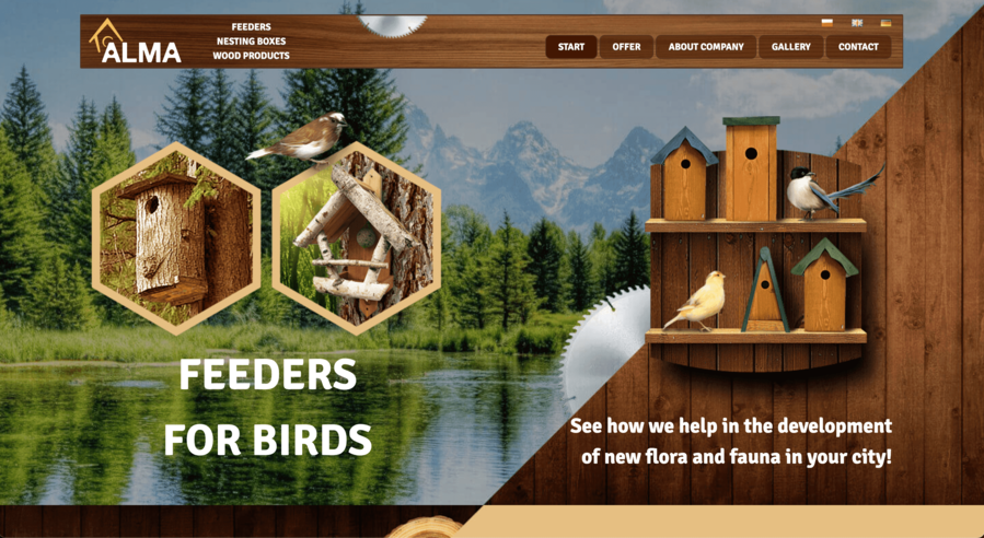 Психология цвета в веб дизайне, коричневый, Alma | Generator-Online.com