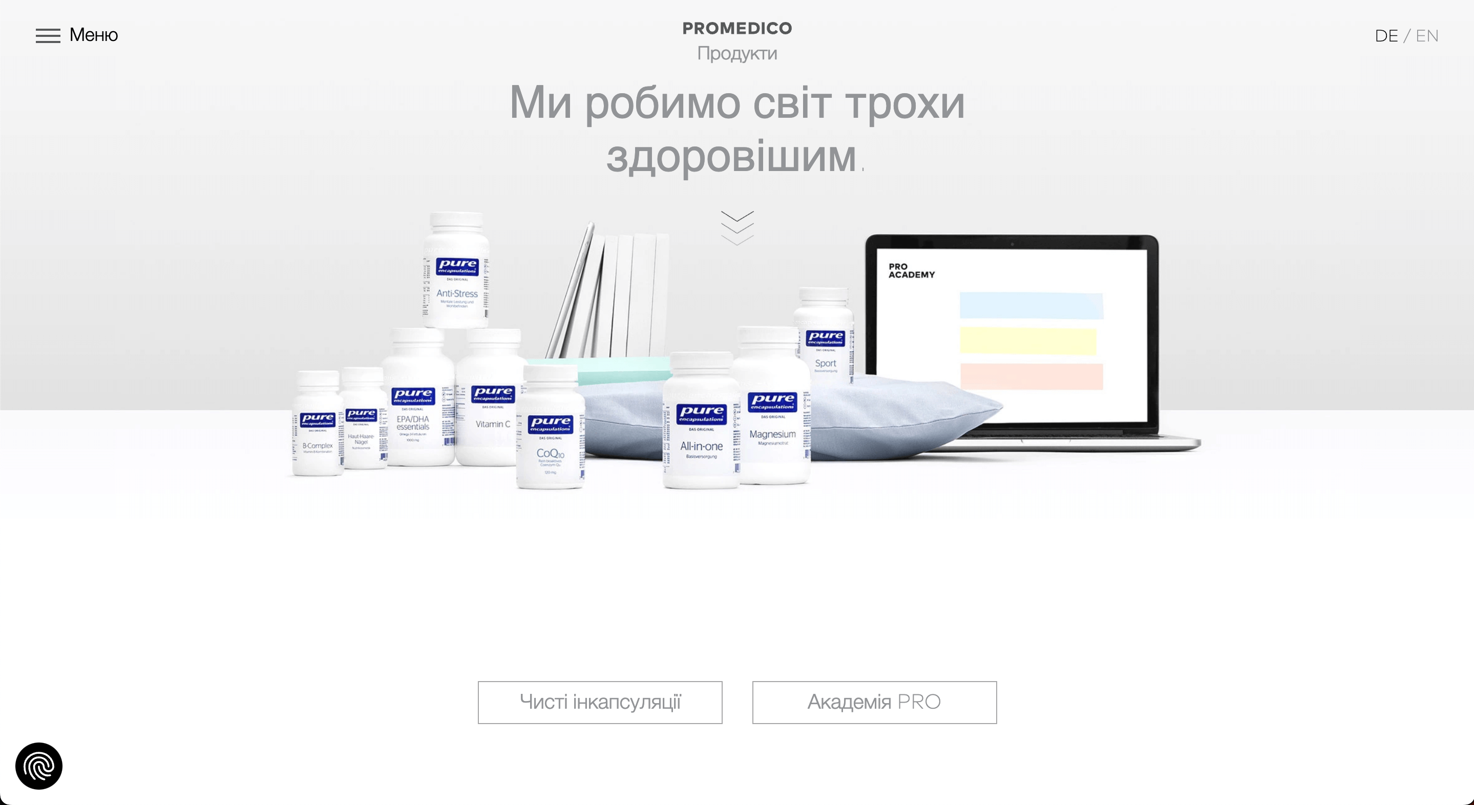 Психология цвета в веб дизайне, белый, Promedico | Generator-Online.com