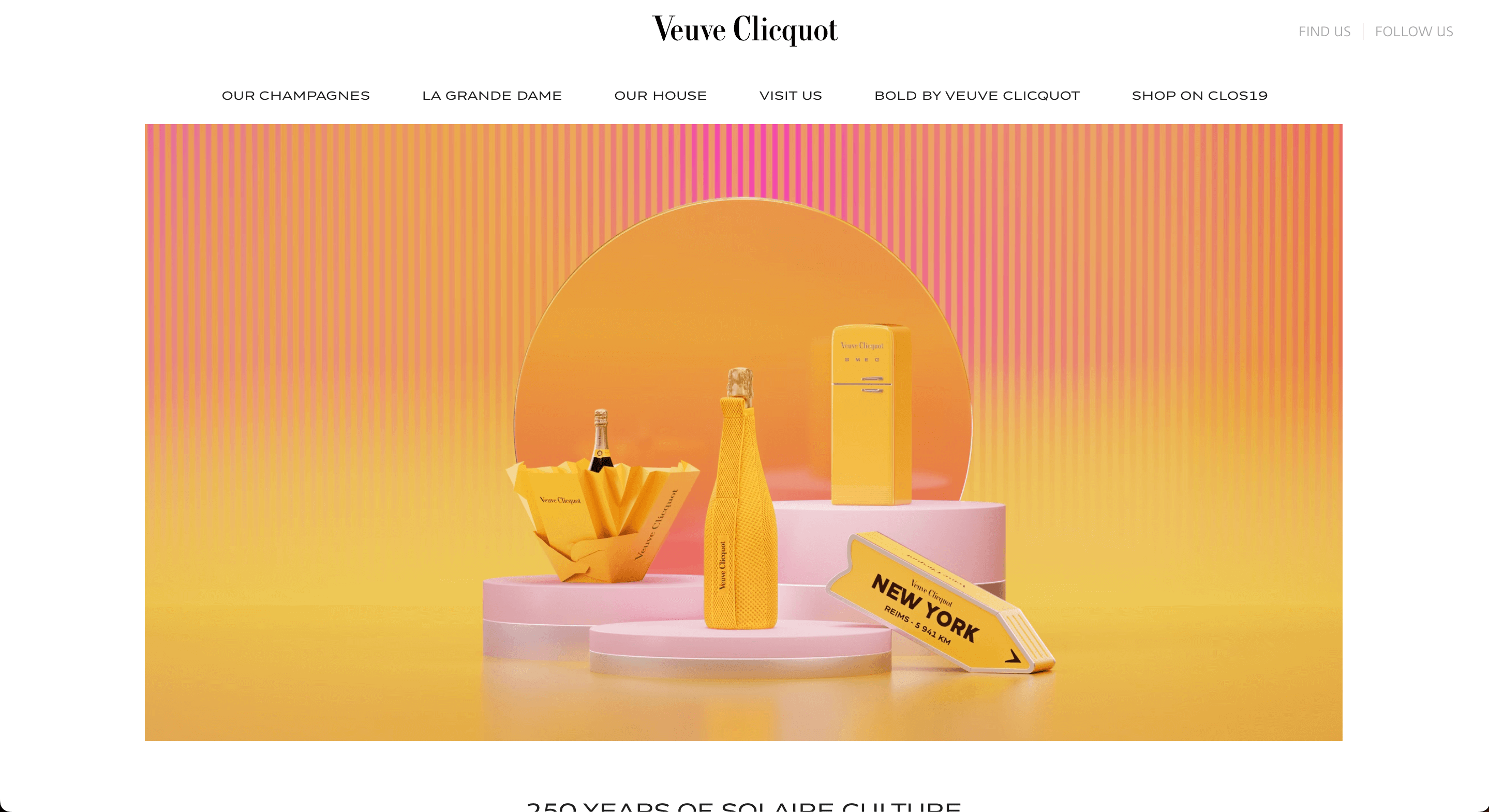 Психология цвета в веб дизайне, желтый, Вдова Клико | Generator-Online.com